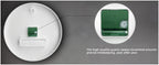 Round Analog Wall Clock with LCD Calendar and Temperature Window, Four Colors and 10- or 12-Inch Sizes