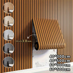 3D Wood Grain Wall Panels Self-Adhesive Peel and Stick Soundproof Grid Board Thick Matte, for Entryways, Bedrooms and Living Spaces