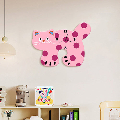 Cat Shaped Wall Clock