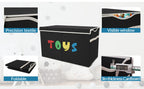 Extra Large Collapsible Kids Storage Chest with Lid, 31.7 Gal Toy Box Organizer Bins for Boys Girls Bedroom Nursery Living Room