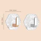Water Ripple Hexagonal Hooks