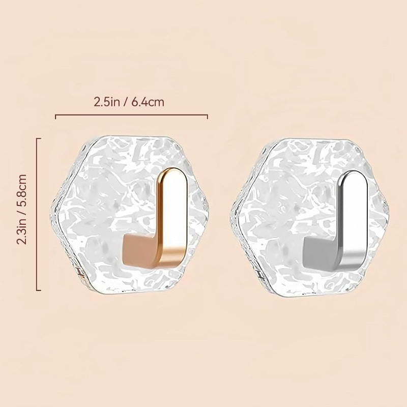 Water Ripple Hexagonal Hooks