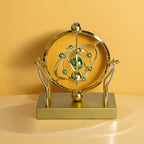 Perpetual Motion Pendulum Desk Decor - Cosmic Swing Solar System Planets Atomic Model Science for Entryways, Bedrooms and Living Spaces