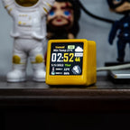 WiFi Weather Station Desktop Clock - Mini Smart Display Temperature Humidity Atmospheric Pressure Wind Speed GIF Animation