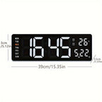 LED Digital Alarm Clock with Dual Alarm, Countdown Timer & 4-Level Dimmer for Bedside Nightstand