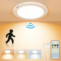 Rechargeable Ceiling Light No Wiring, Battery Operated LED Ceiling Light with Remote Control, Motion Sensor