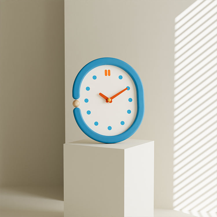Vintage Blue Wall Clock
