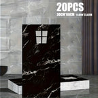 Marble-Pattern Wall Panel Set with 20- or 40-Piece Packs, Eight Codes and 11.81 x 23.6-Inch Tiles