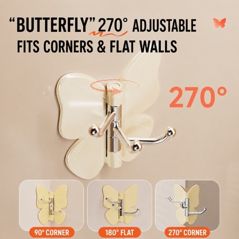 No-Drill Adhesive Bathroom Hooks