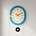 Vintage Blue Wall Clock