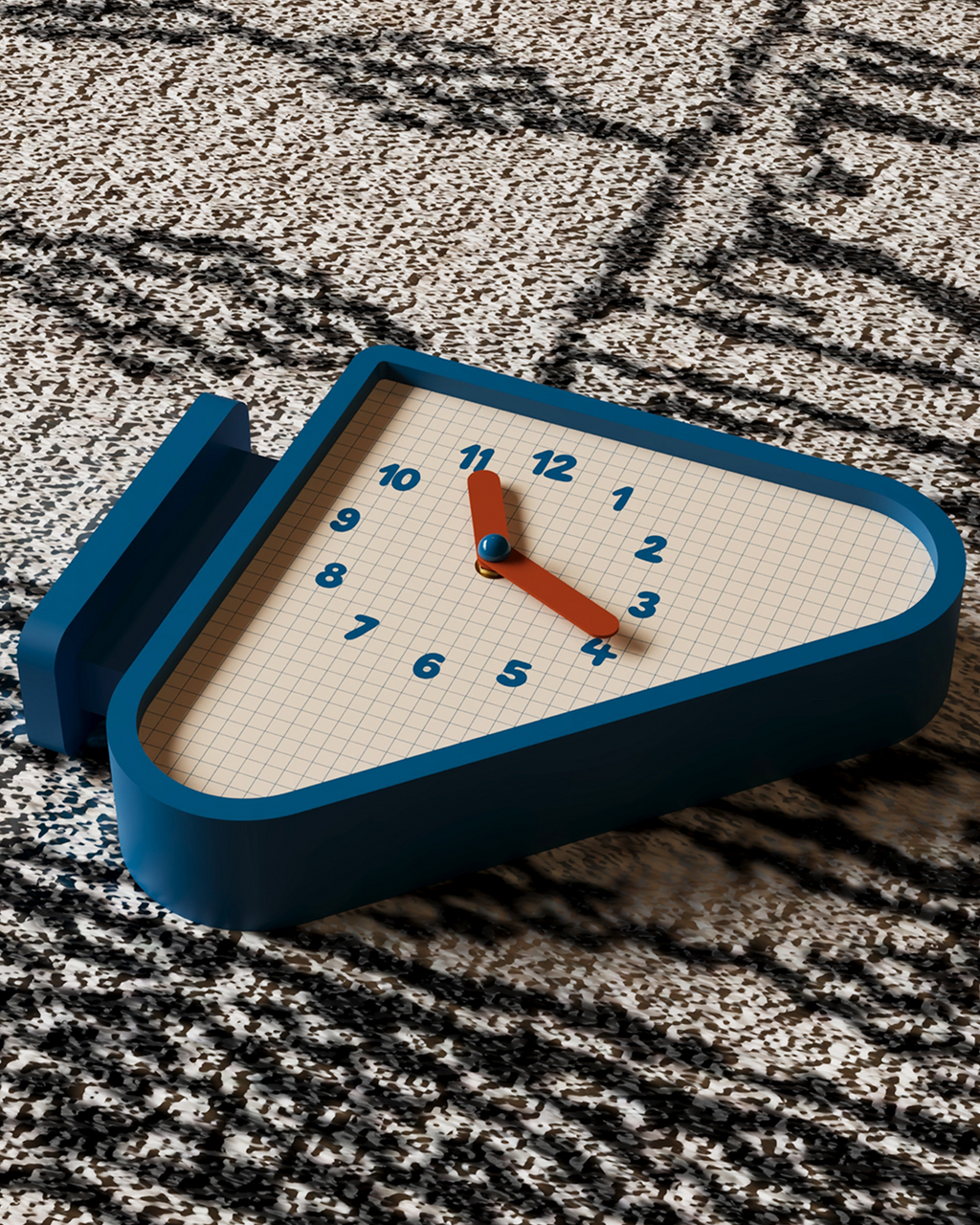 Triangle Corner View Clock