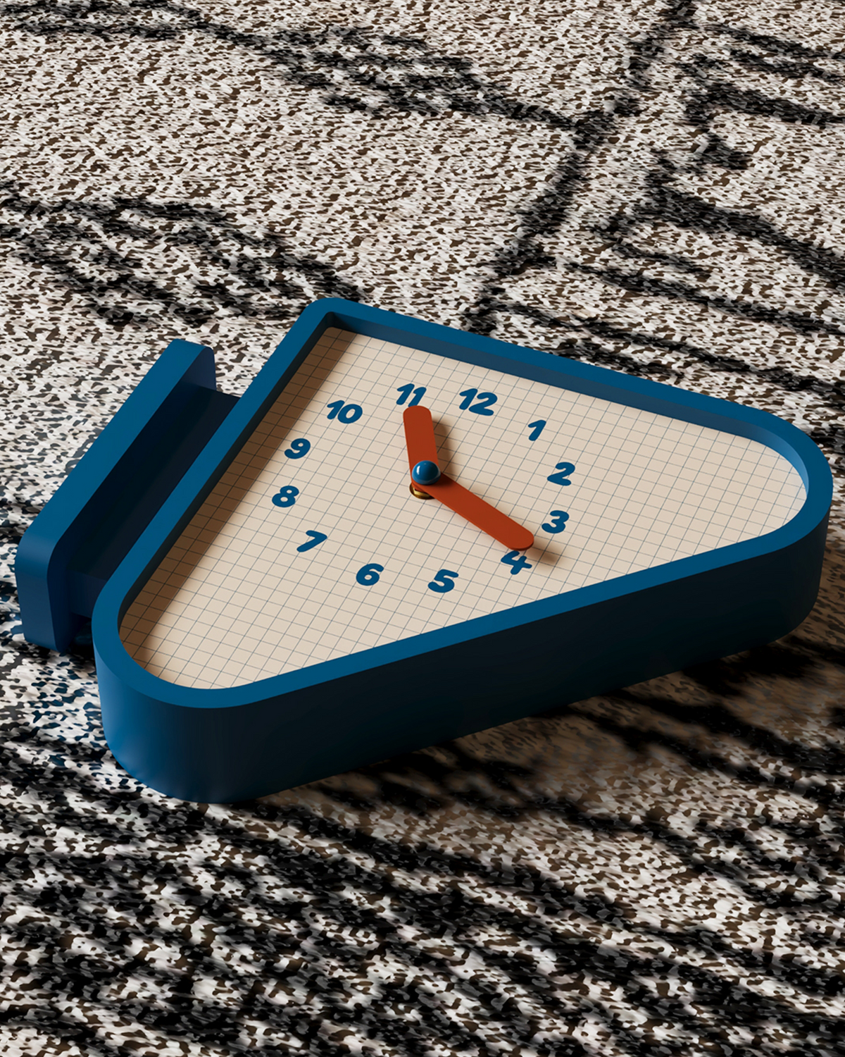 Triangle Corner View Clock