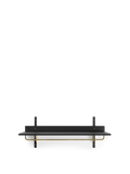 Sector Rack Shelf - Black Ash/Brass