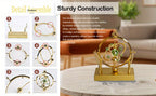 Perpetual Motion Pendulum Desk Decor - Cosmic Swing Solar System Planets Atomic Model Science for Entryways, Bedrooms and Living Spaces