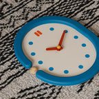 Vintage Blue Wall Clock