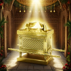 Ark of the Covenant Figurine – Golden Artisan Tabletop Statue, Spiritual Religious Decor for Home & Office, Hanukkah, Easter & Ramadan Gift Ornament, Indoor Outdoor Display, Medium & Large