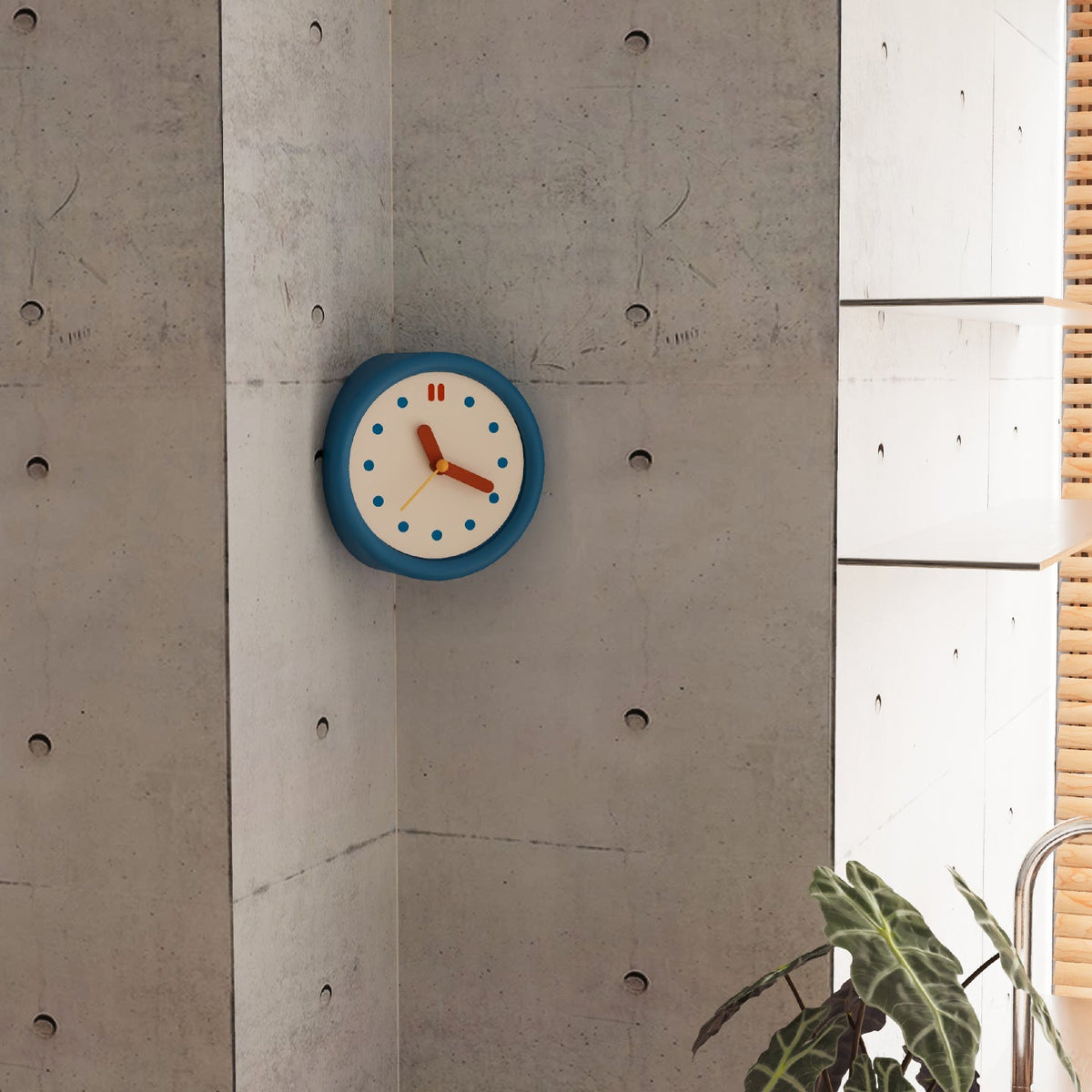 Blue Corner Time Clock