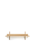 Sector Rack Shelf - Natural Oak/Brass