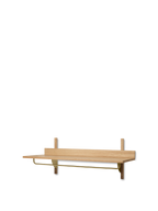 Sector Rack Shelf - Natural Oak/Brass