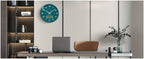 Round Analog Wall Clock with LCD Calendar and Temperature Window, Four Colors and 10- or 12-Inch Sizes