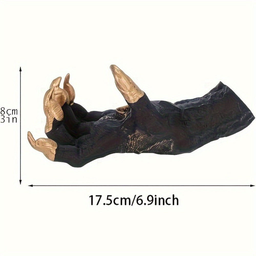 Gothic Demon Hand Wall Hanging Statue Devil Claw Sculpture Halloween Wall Art Decor for Living Room for Garden, Patio and Yard Use