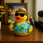 Resin Duck Figurine Tabletop Decor – Beach Style Ornament, Handcrafted Home Decoration, Thanksgiving Gift for Friends & Car Accessories