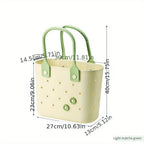 Portable Drain Storage Basket with Plastic Frame and Soft Bottom in Three Color Options for Home or Travel