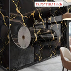 3D Marble Peel and Stick Wall Tile Stickers Self Adhesive Removable Wallpaper Roll for Kitchen Backsplash Bathroom Living Room Bedroom Wall Decor Glitter Glam Glossy Finish