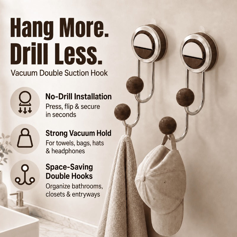 No Drill Wood Wall Hook