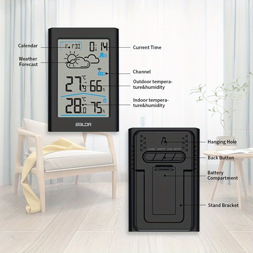 Home Weather Station | Wireless Indoor Outdoor Forecast Alarm Clock