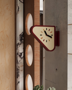 Triangle Corner View Clock