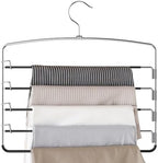 Supforce 3 Pack Pants Hangers, Space-Saving Hangers for Pants with Multi-Tier Design, Trouser Hangers for Jeans and Slacks, Closet Pants Organizer for Neat Storage