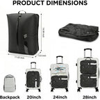 Vacuum Storage Bags with Electric Pump - Space Saving Travel Compression Bags for Luggage, Clothes & Bedding