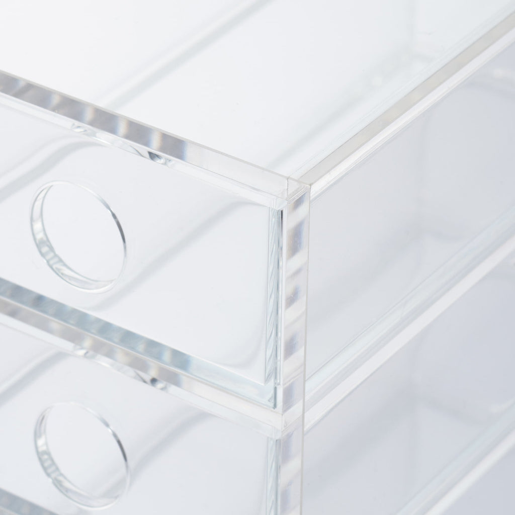 Acrylic Storage 6 Drawers Cubby