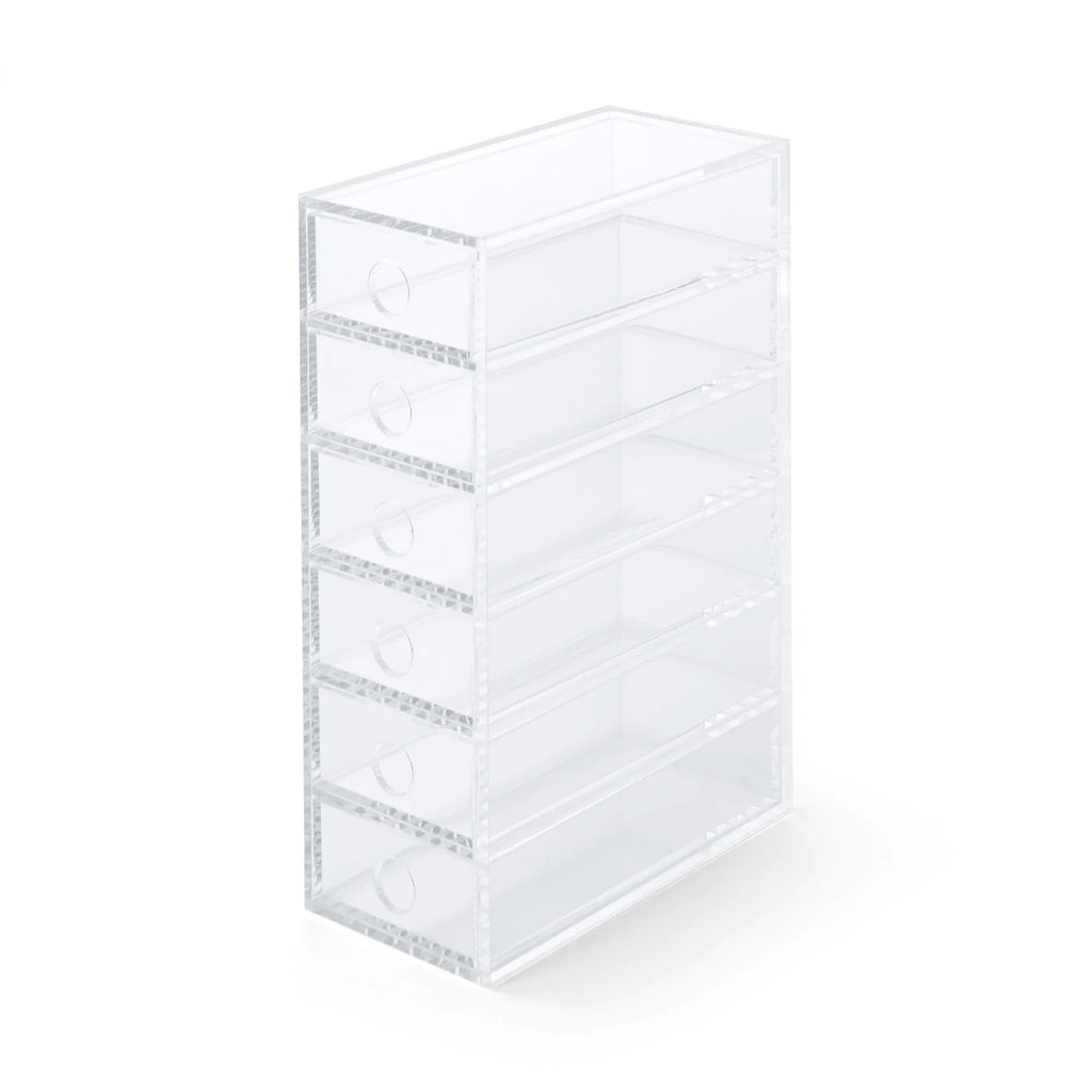 Acrylic Storage 6 Drawers Cubby