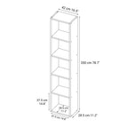 Stacking Shelf - Walnut - 5 Tiers