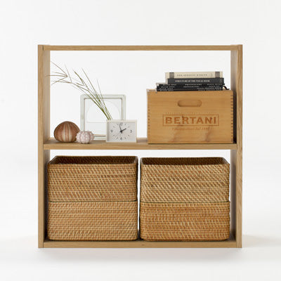 Stacking Shelf - Oak - Wide - 2 Tiers