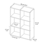Stacking Shelf Compartment Shelf - Oak - 3 x 2