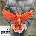 Pegasus Flying Horse Figurine Articulated 3D Printed, Large Poseable Mythology Fantasy Sculpture 10 Color Styles