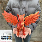 Pegasus Flying Horse Figurine Articulated 3D Printed, Large Poseable Mythology Fantasy Sculpture 10 Color Styles