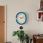 Vintage Blue Wall Clock