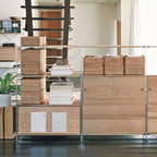 SUS Shelving Unit - Oak - Wide - Medium