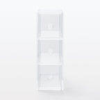 Acrylic Storage 3 Drawers Cubby