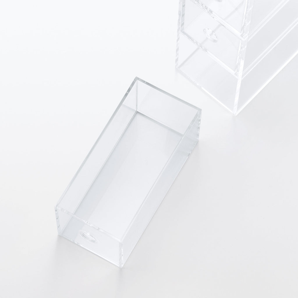 Acrylic Storage 3 Drawers Cubby