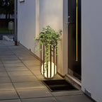 Solar Garden Light Table or Floor Lamp with Short and Tall Options, Solar Panel and Remote-Control Layout