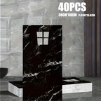 Marble-Pattern Wall Panel Set with 20- or 40-Piece Packs, Eight Codes and 11.81 x 23.6-Inch Tiles