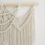 Large Macrame Wall Hanging 43x32 Inch Handmade Bohemian Woven Tapestry Boho Wall Decor for Bedroom Living Room Wedding Party Aesthetic Room Decor Artisan Cotton Rope Wall Art