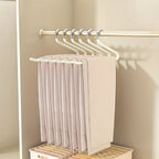 Pants Hangers Metal Open Leg Non-Slip - Heavy Duty Trouser Jeans Hanger for Wardrobe, Space Saving, Black or White, 10/20/30/50pcs