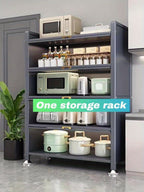 5-Tier Tall Kitchen Cabinet for Organized Everyday Storage and Daily Home Use