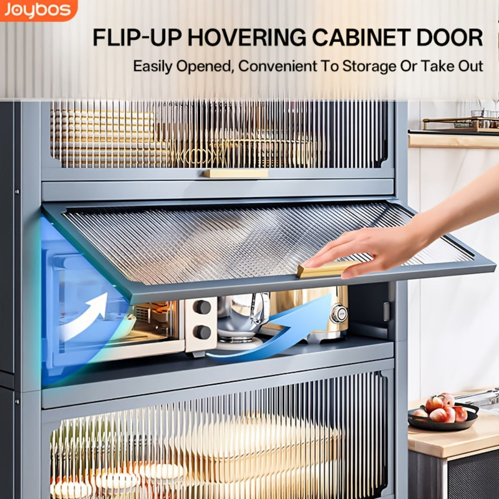 5-Tier Tall Kitchen Cabinet for Organized Everyday Storage and Daily Home Use